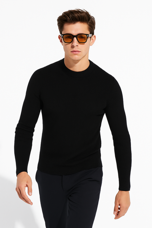 Lunettes ANGELO SYLLA – Monture Carrée Noir & Verres Ambrés