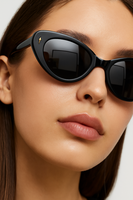 Lunettes ANGELO SYLLA – Monture Noire Élégance Féminine