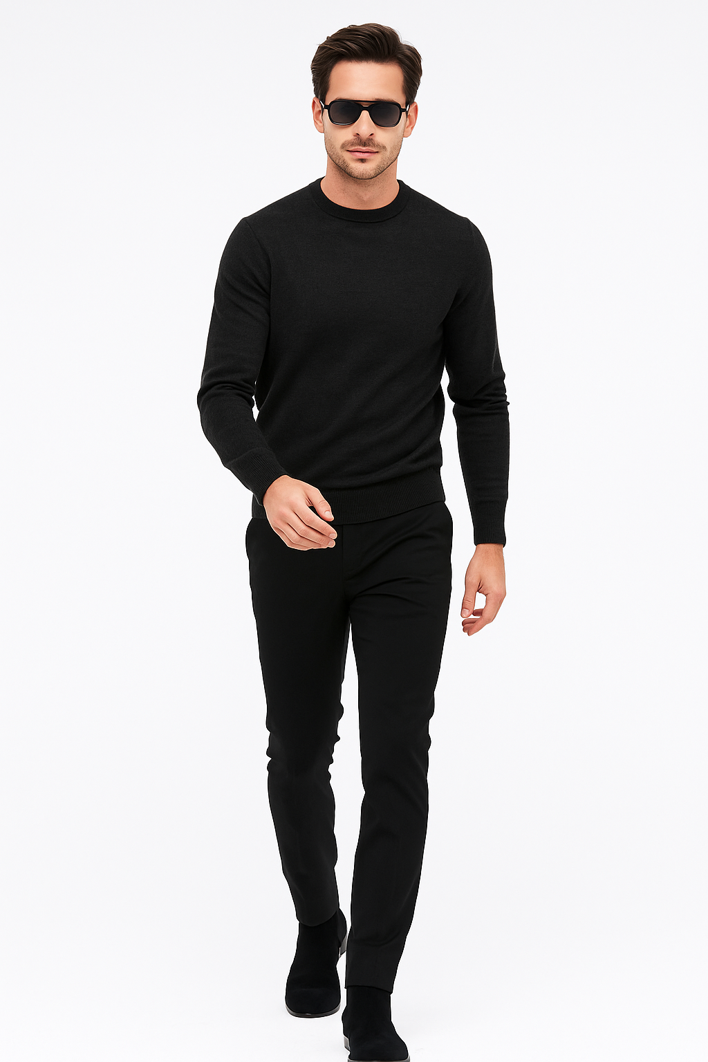 Lunettes ANGELO SYLLA – Pilot Noir Graphique