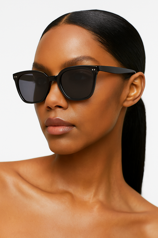 Lunettes ANGELO SYLLA – Monture Carrée Mixte Noire