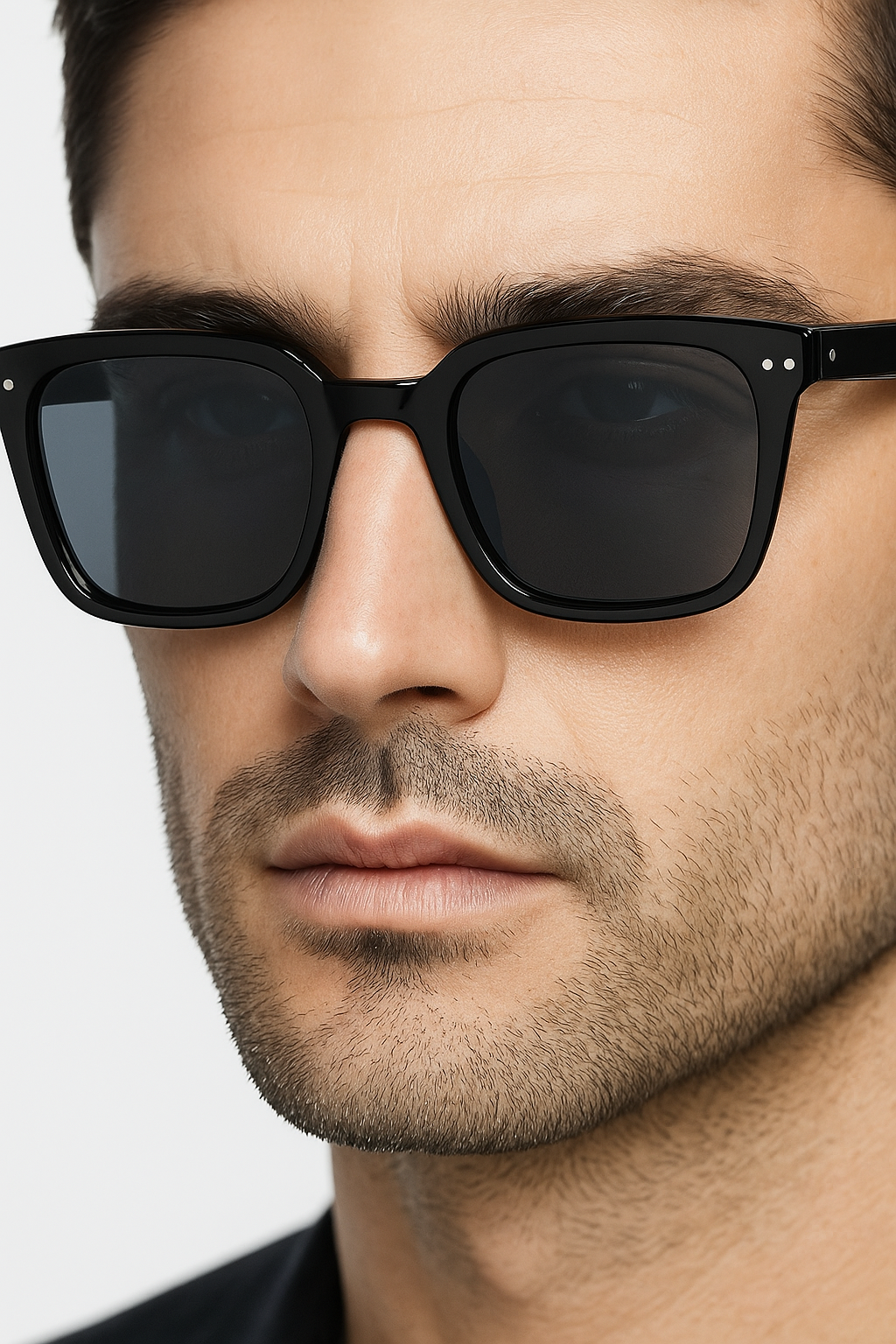 Lunettes ANGELO SYLLA – Monture Carrée Mixte Noire