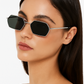 Lunettes ANGELO SYLLA – Monture Hexagonale Argentée