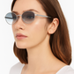 Lunettes ANGELO SYLLA – Monture Ronde Argentée Dégradé Bleu