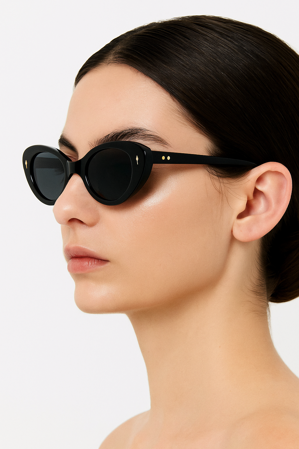 Lunettes ANGELO SYLLA – Monture Noire Élégance Féminine