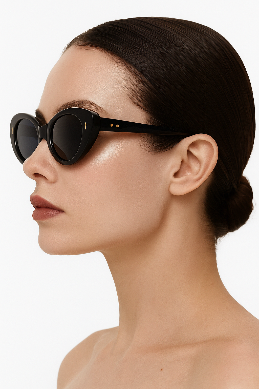 Lunettes ANGELO SYLLA – Monture Noire Élégance Féminine