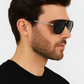 Lunettes  ANGELO SYLLA – Pilot Noir Graphique